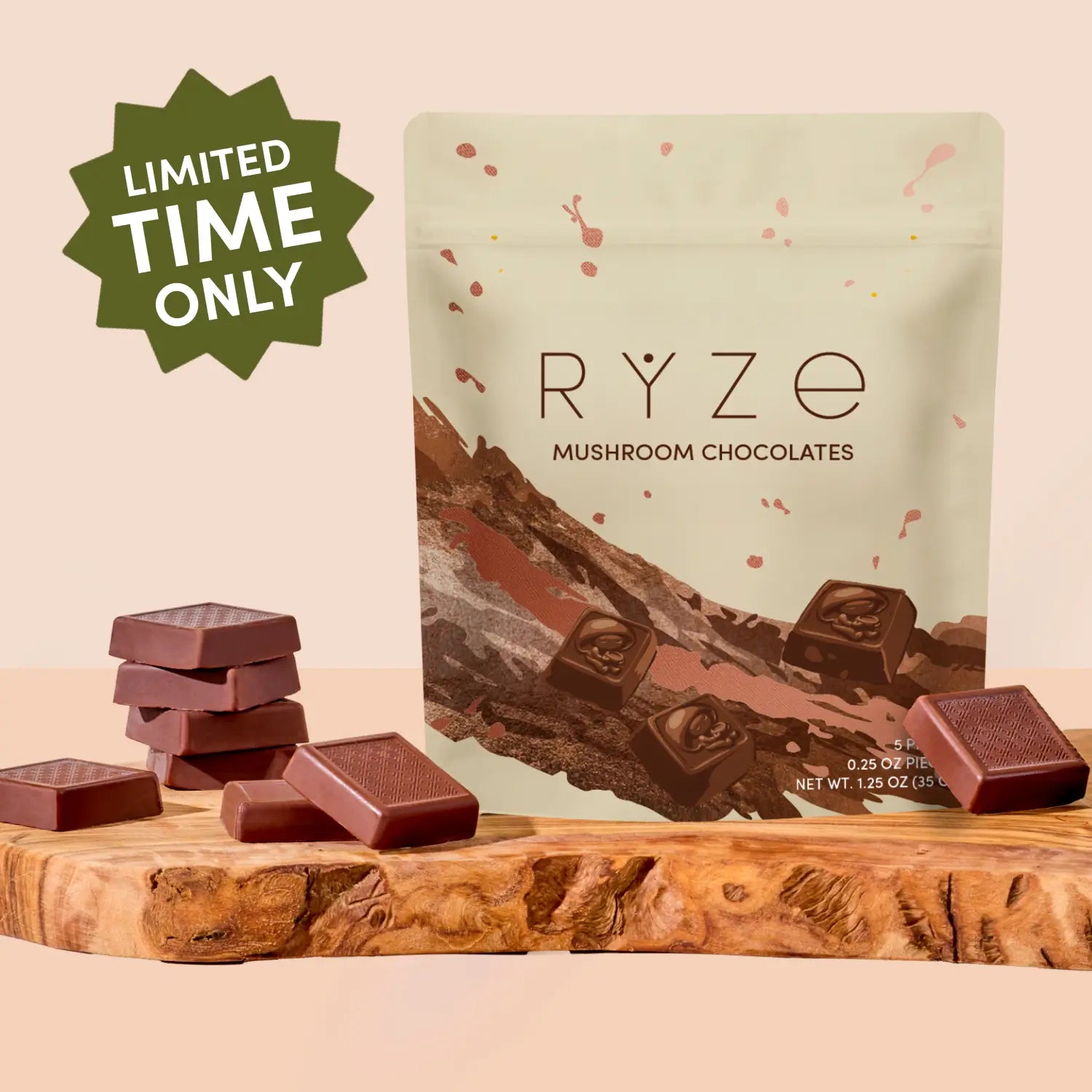 Mushroom Chocolates Rye (15 pieces) C3