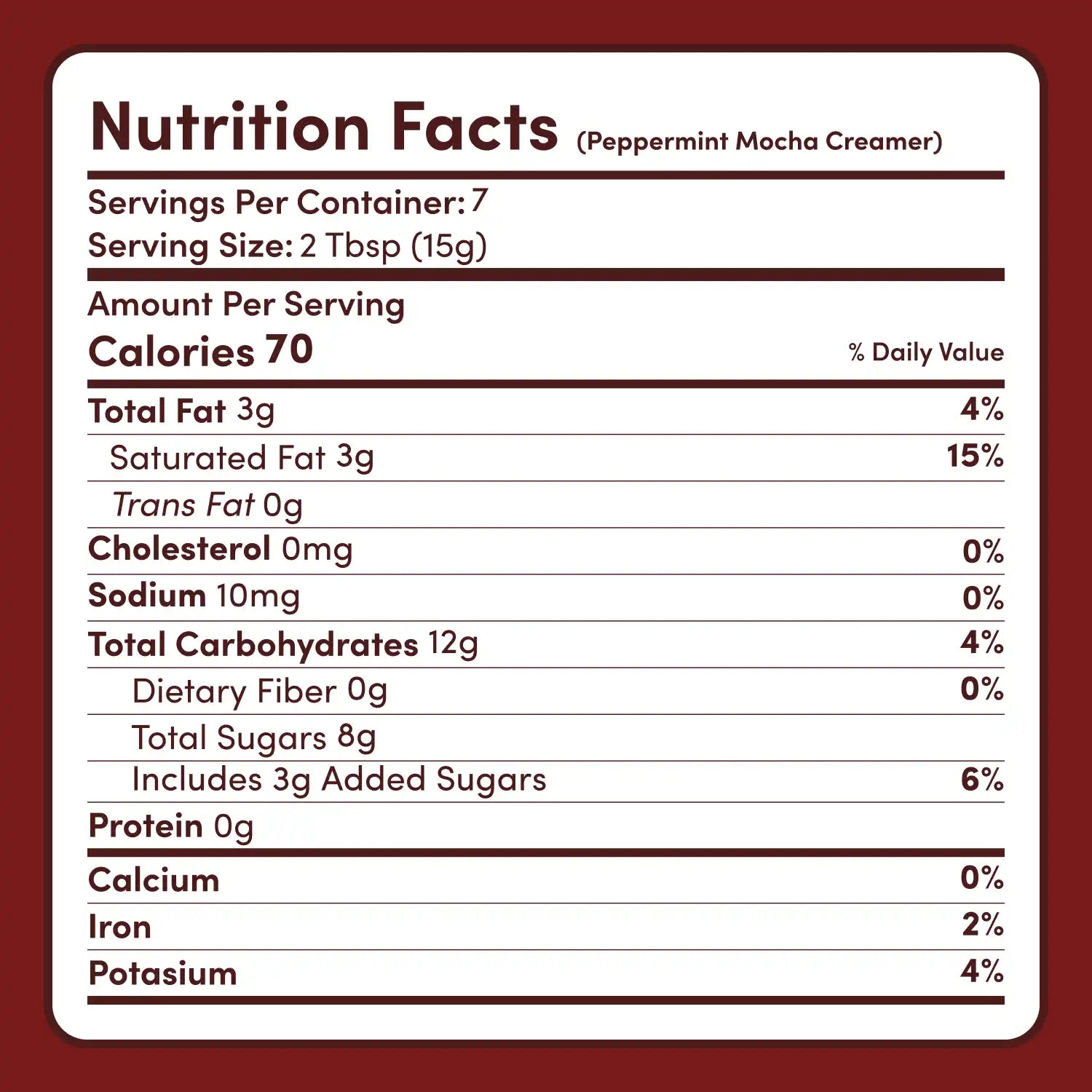 Peppermint Mocha Creamer Add-On (SPECIAL PRICING) O9