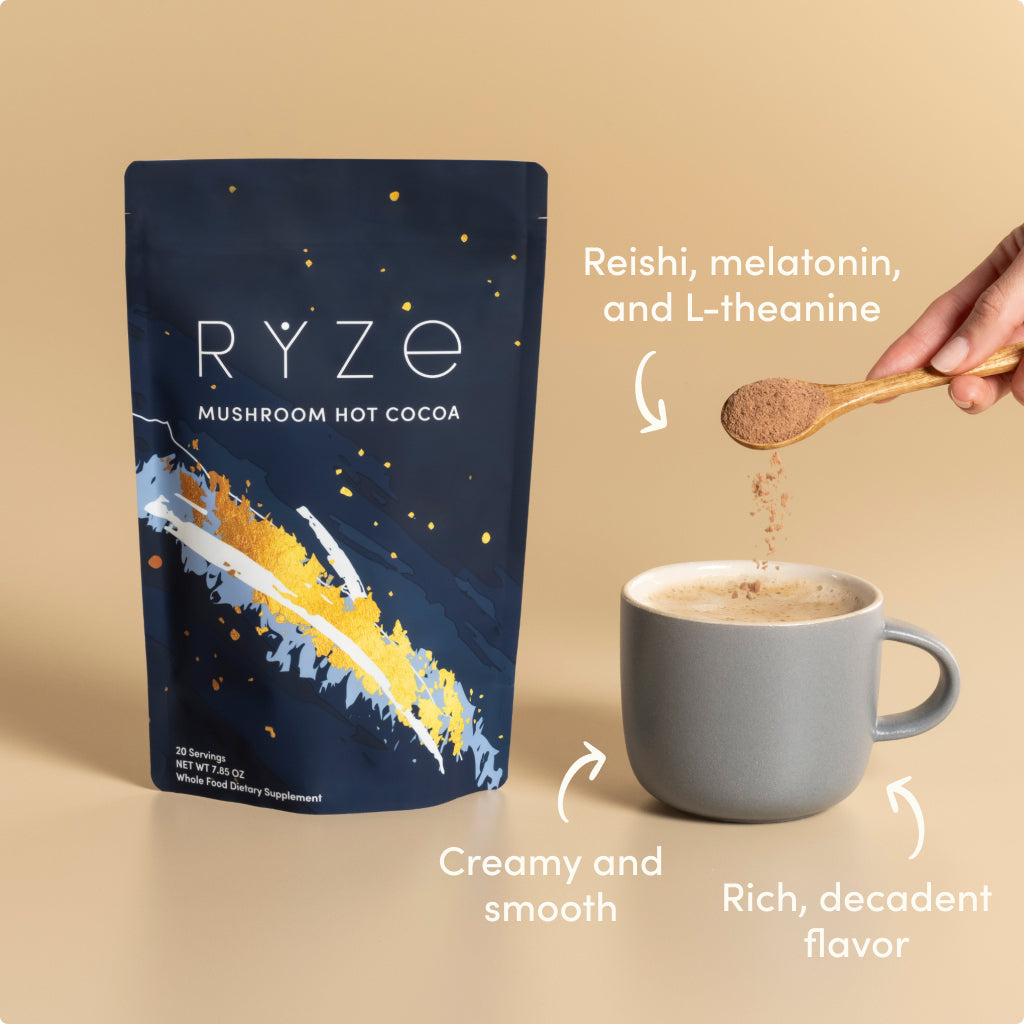 RYZE Nighttime Mushroom Cocoa Starter Bag E2