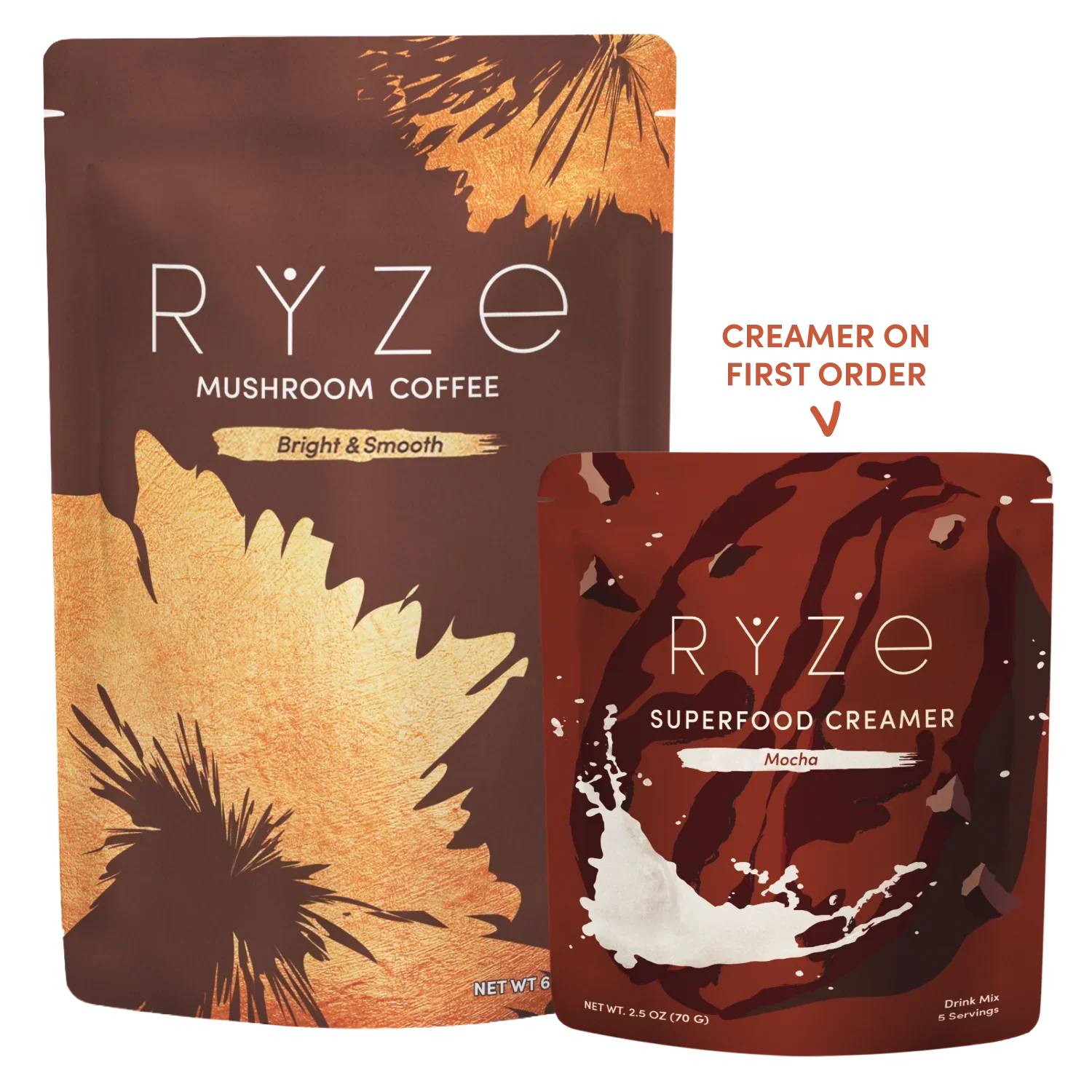 Mushroom Coffee + Mocha Creamer Set W1