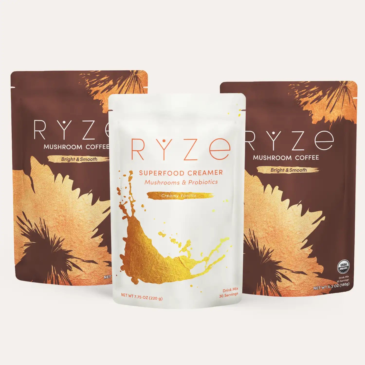 RYZE Starter Gift Set (2 Coffees + 1 Creamer) F5