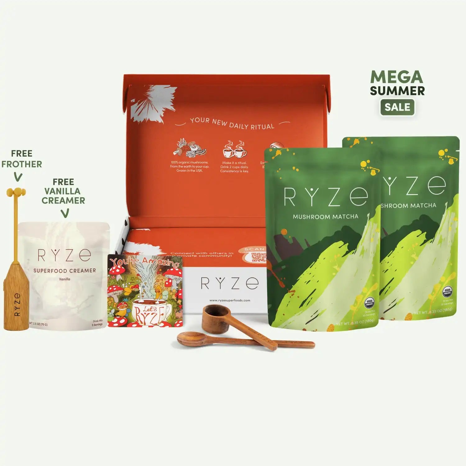 Mushroom Matcha Starter Kit (60 Servings) I8