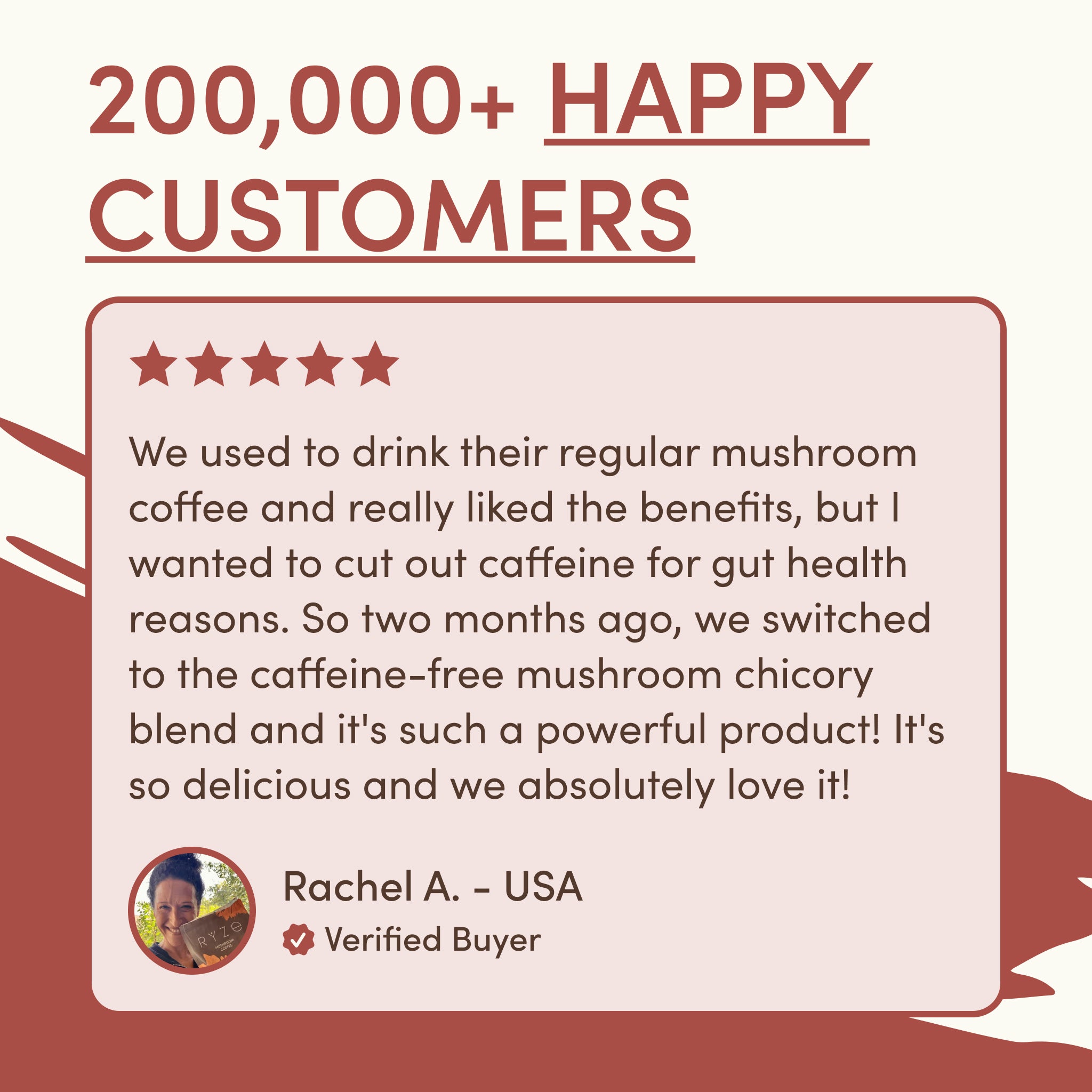 RYZE Mushroom Chicory — Organic Instant Chicory with Shitake & Lions mane, 30 Servings U4