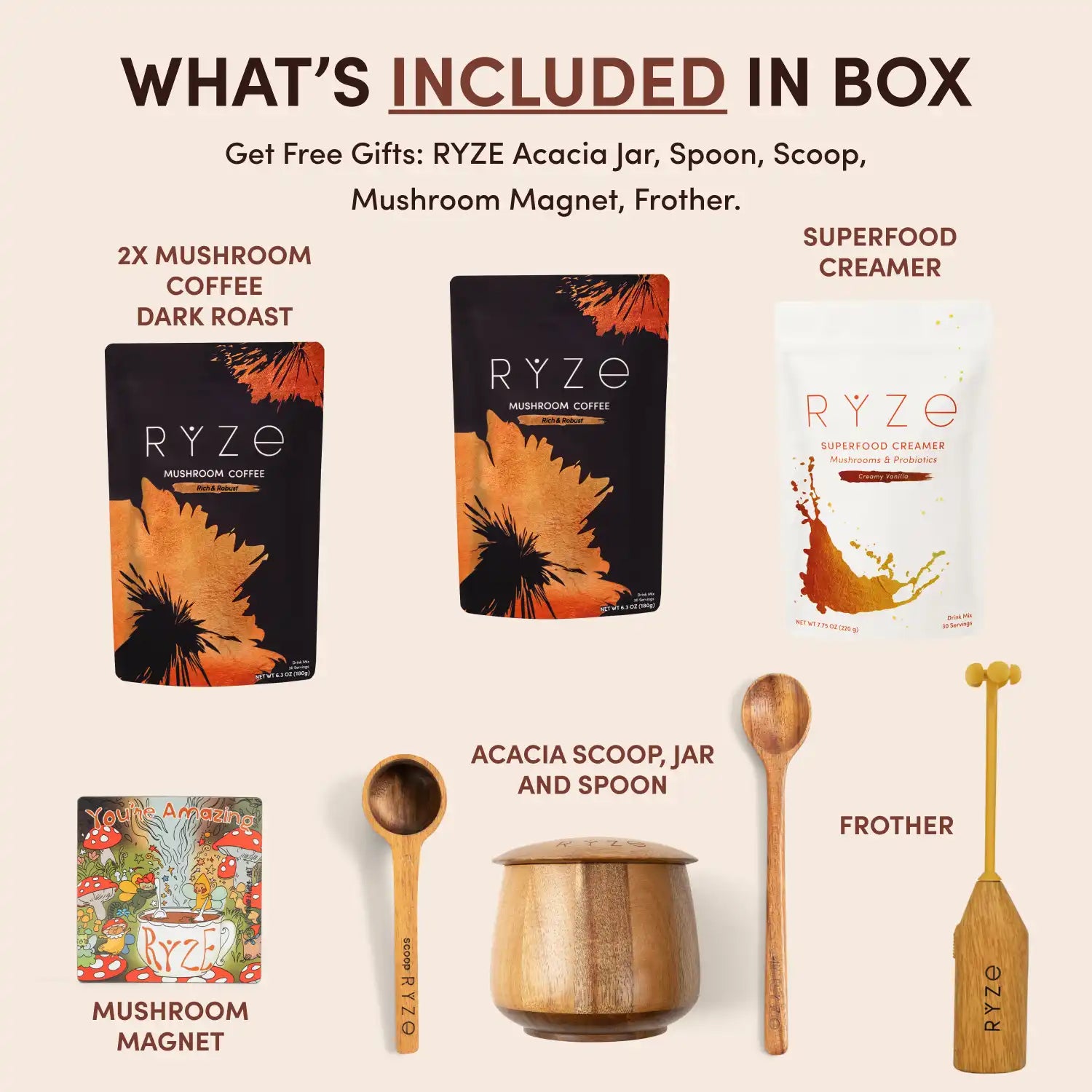Mushroom Coffee Ritual Set Z7