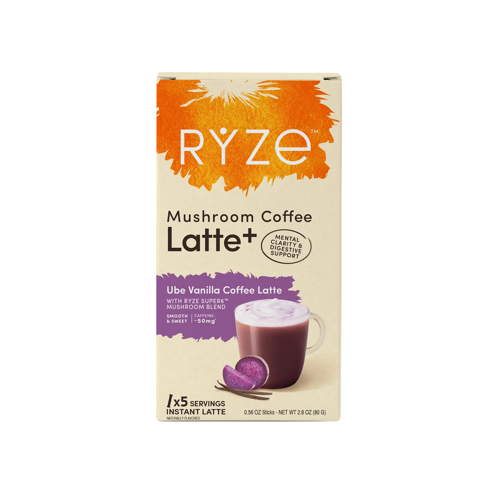 Ube Vanilla Coffee Latte Carton K3