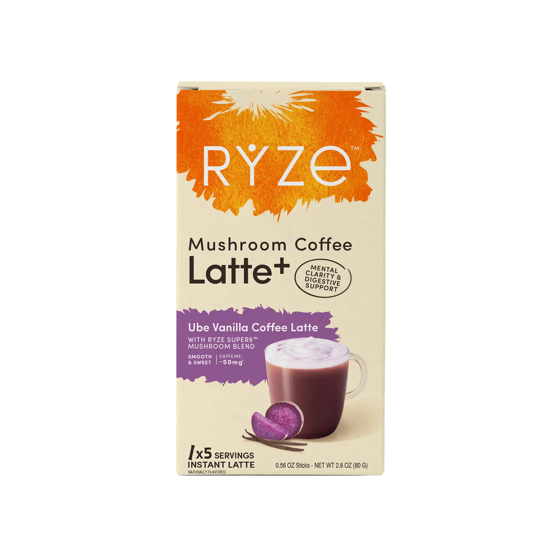 Ube Vanilla Coffee Latte Carton K3