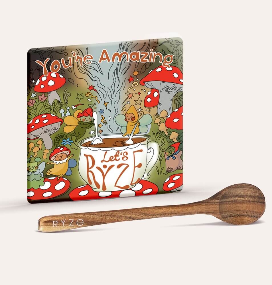 Mushroom Magnet + Acacia Spoon Z6