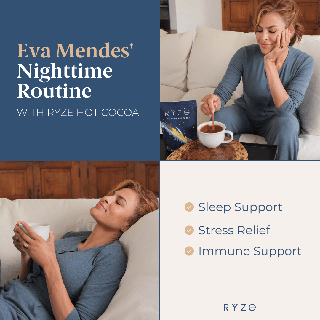 RYZE Hot Cocoa - with 6 Sleep Superfoods to Help Fall Asleep and Stay Asleep D3