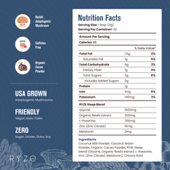 RYZE Hot Cocoa - with 6 Sleep Superfoods to Help Fall Asleep and Stay Asleep J0